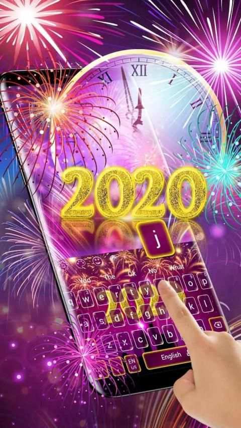 Happy New Year 2020 Keyboard screenshot 2