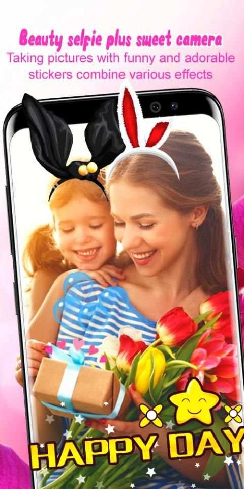 Beauty Selfie Plus – Sweet Camera & Face Stickers. screenshot 3