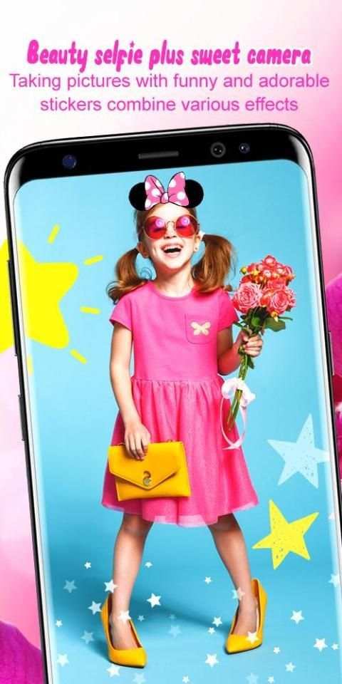 Beauty Selfie Plus – Sweet Camera & Face Stickers. screenshot 4