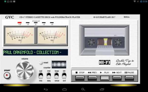 GVC CD-17 folder player VU-meter vintage deck screenshot 1