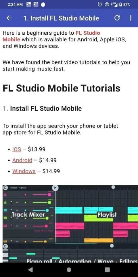 Lesson FL Studio Mobile Tutorials screenshot 3