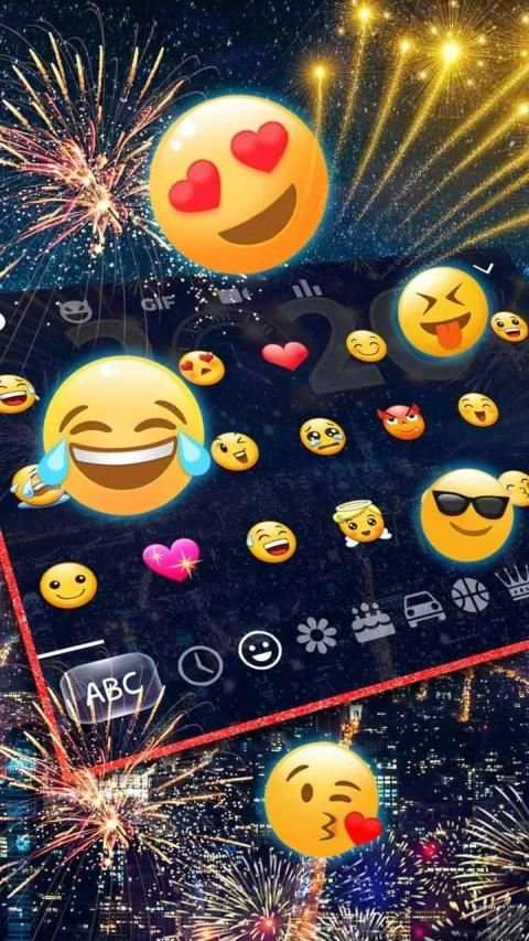 New Year 2020 Happy Keyboard screenshot 1
