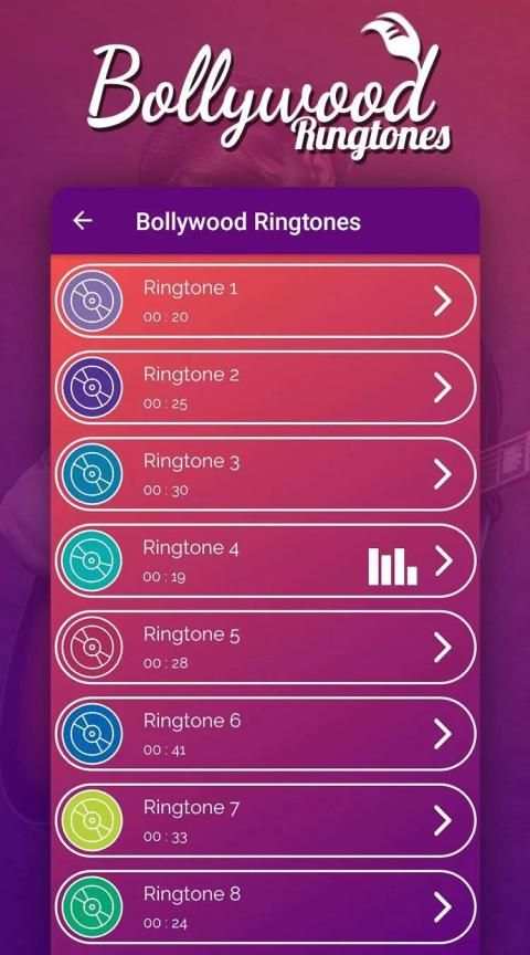 Bollywood Ringtones स्क्रीनशॉट 3
