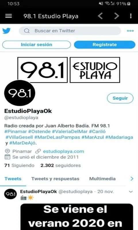 98.1 ESTUDIO PLAYA स्क्रीनशॉट 2