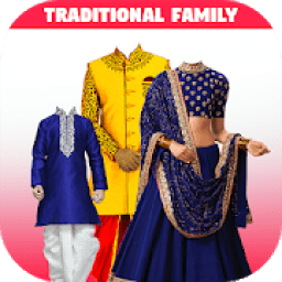 Traditional Family - Family Photo Editor Suits app आइकन