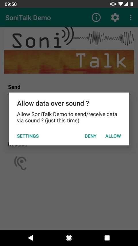 SoniTalk - Exchange Data Over Sound स्क्रीनशॉट 7