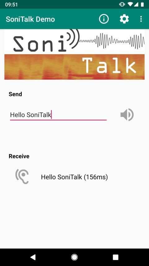 SoniTalk - Exchange Data Over Sound screenshot 3