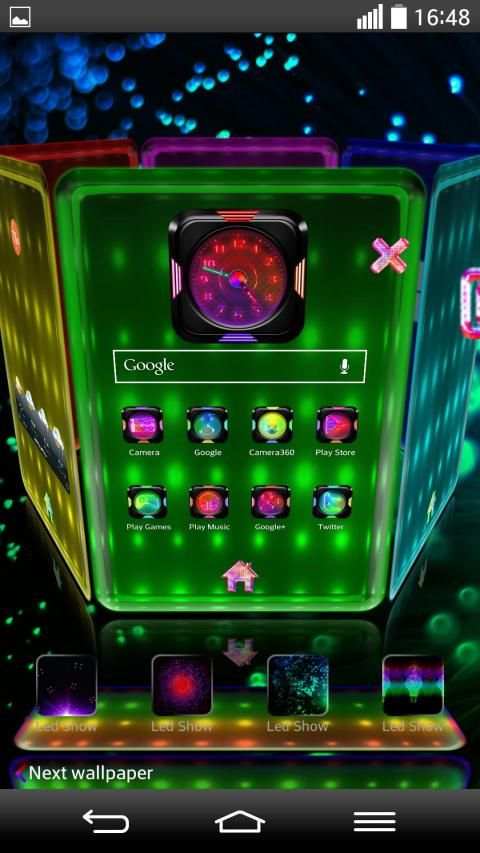 Next Launcher 3D Theme LedShow screenshot 7