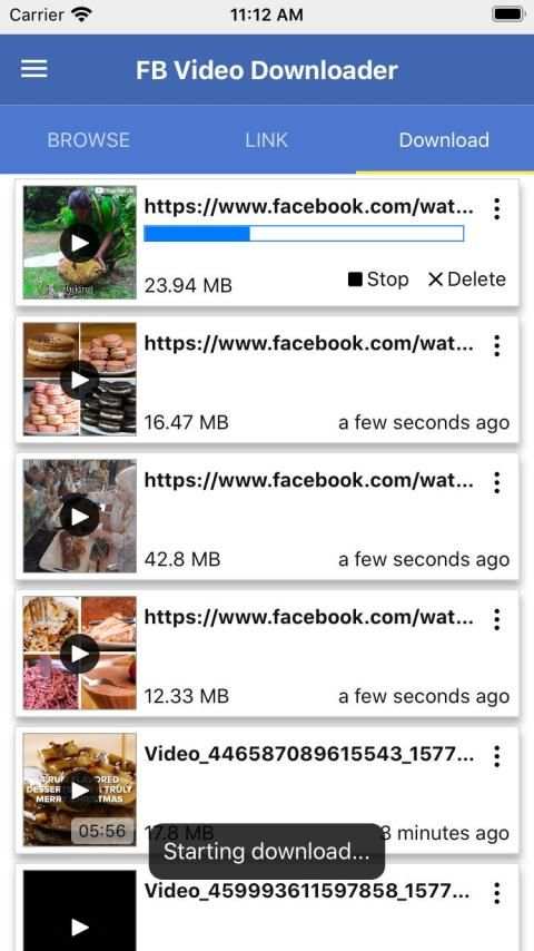 FB Video Download Tool screenshot 1