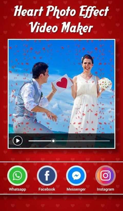 Heart Photo Effect Video Maker screenshot 1