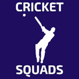 Cricket Squads, Teams, Players List, Captains