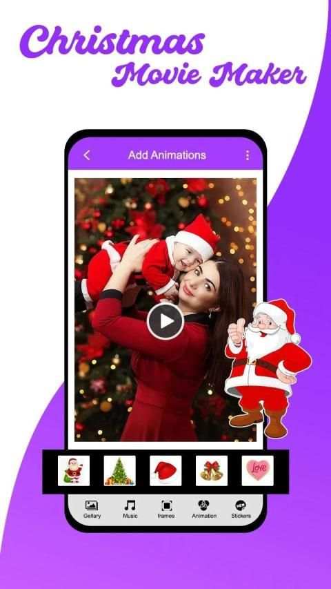 Christmas Movie Maker : Photo to Video Maker screenshot 1