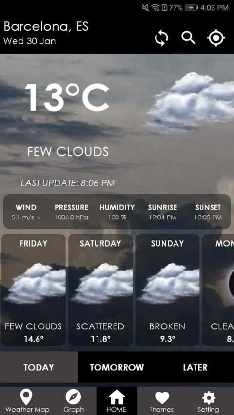 Weather Channel App Hourly Weather Forecast Pro स्क्रीनशॉट 2