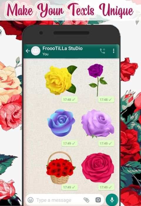 *Flowers Stickers For Whatsapp - WAStickersApps* скриншот 1