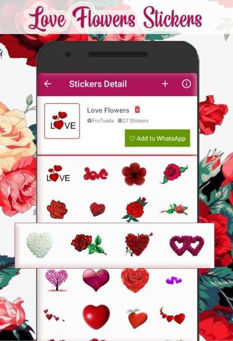 *Flowers Stickers For Whatsapp - WAStickersApps* скриншот 4