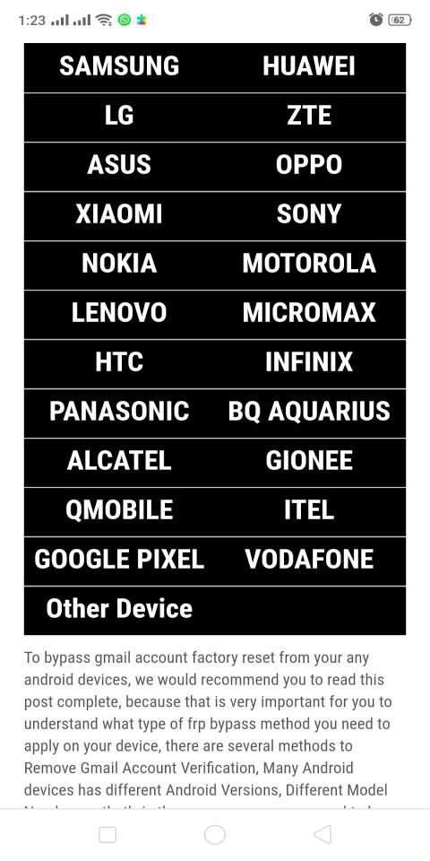 Bypass FRP All Android Device स्क्रीनशॉट 3