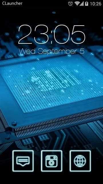 Computer Tech C Launcher Theme screenshot 2