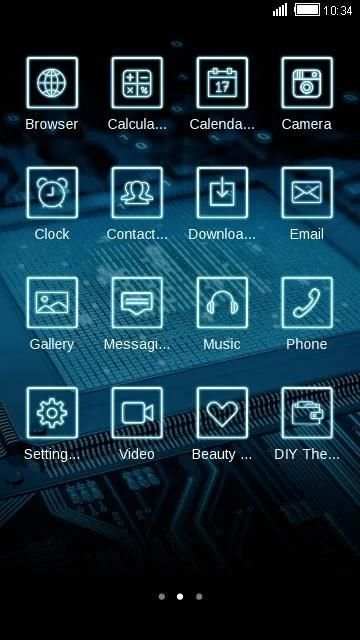 Computer Tech C Launcher Theme screenshot 4