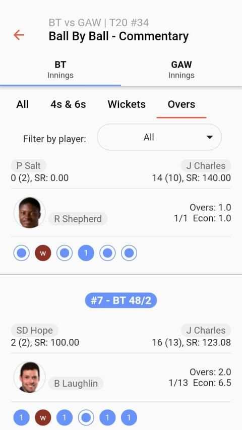 Live cricket scores cricsmith स्क्रीनशॉट 2