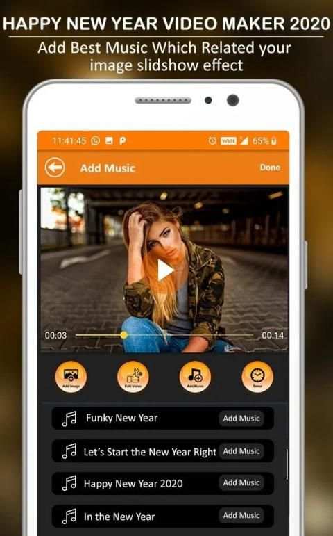 Happy New Year Photo Video Maker 2020 screenshot 2