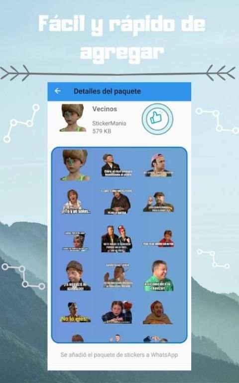 StickerFly - Stickers y Descargar Estados de WA screenshot 3