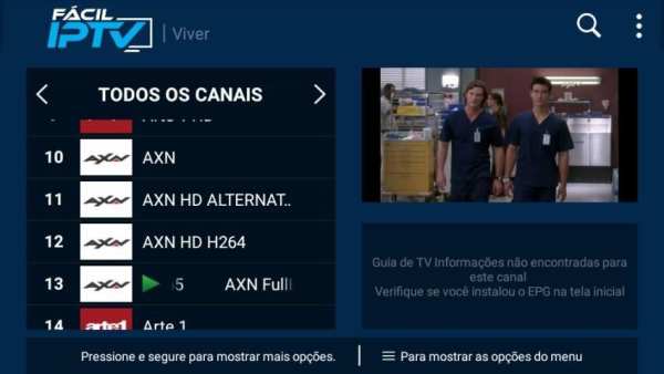 FACIL IPTV PLAYER screenshot 2