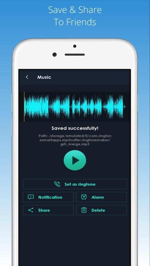 Mp3 cutter – Audio Cutter, Easy Ringtone Maker स्क्रीनशॉट 3
