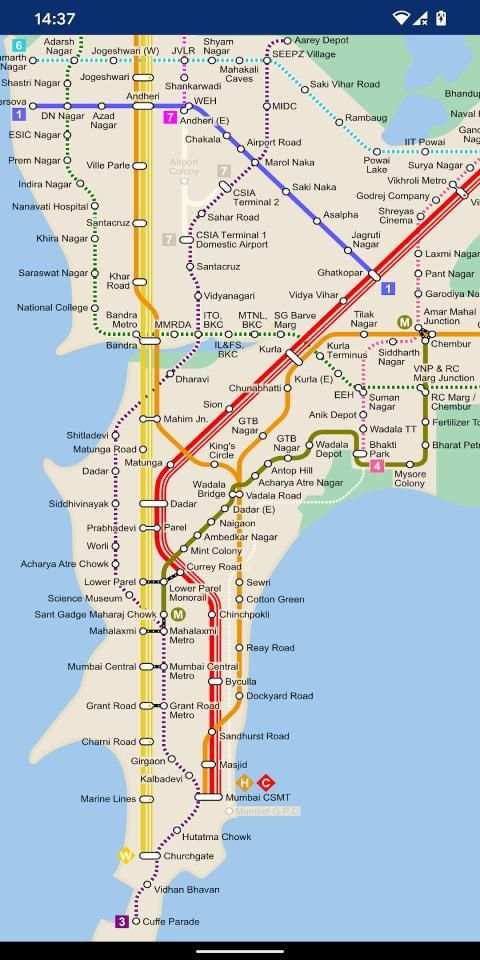 Mumbai Metro Map (Offline) screenshot 3