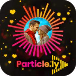 Particle.ly Video Status Maker - Wave Music Effect