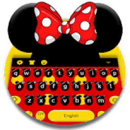 ikon Cute Micky Bow keyboard Theme