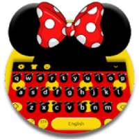 Cute Micky Bow keyboard Theme