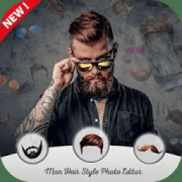 Man Hairstyle Photo Editor आइकन