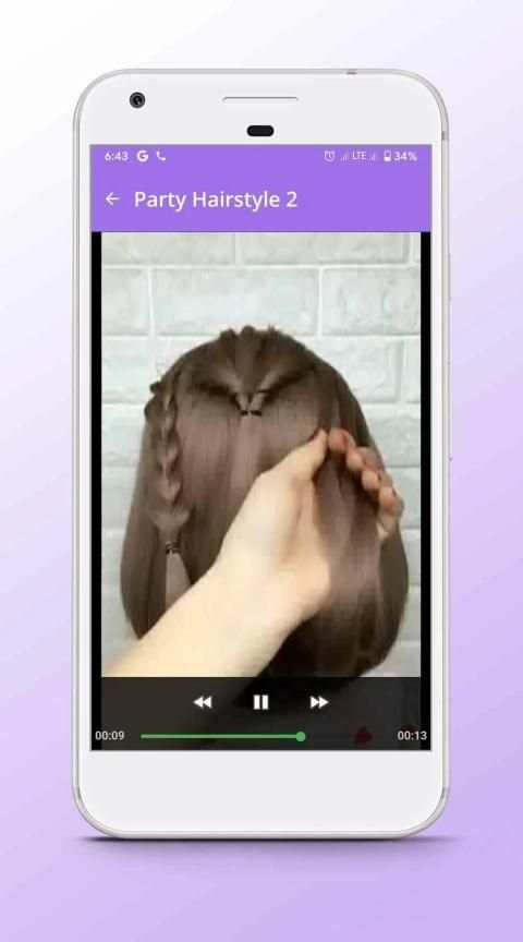 Short Hairstyle - Video Step By Step Offline स्क्रीनशॉट 3
