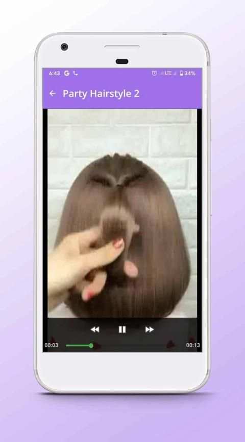Short Hairstyle - Video Step By Step Offline स्क्रीनशॉट 4