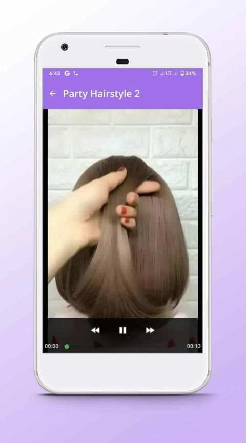 Short Hairstyle - Video Step By Step Offline स्क्रीनशॉट 5