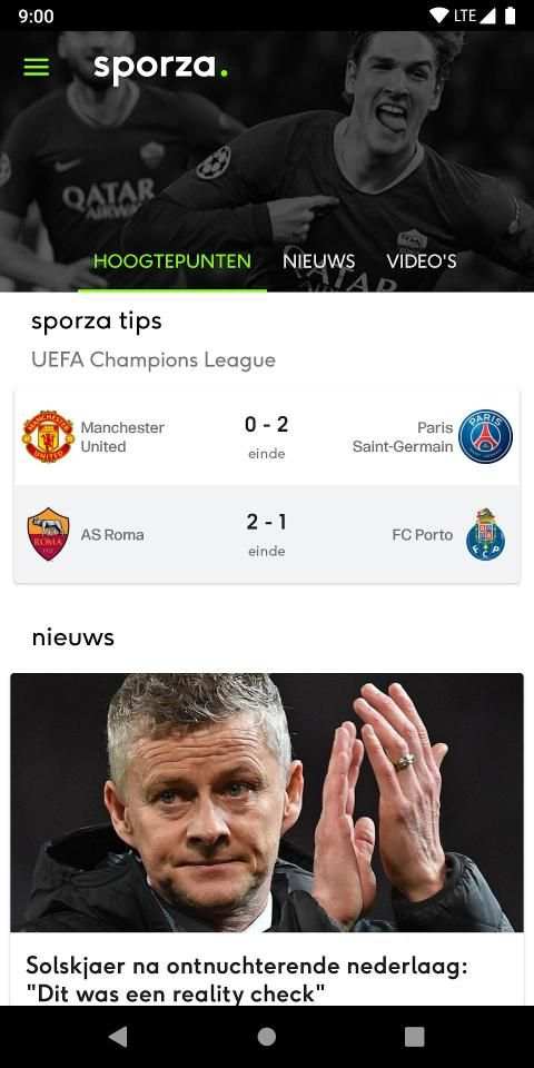 sporza voetbal screenshot 14