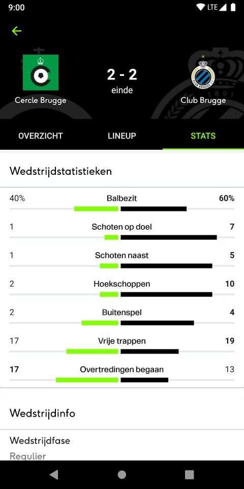 sporza voetbal screenshot 11