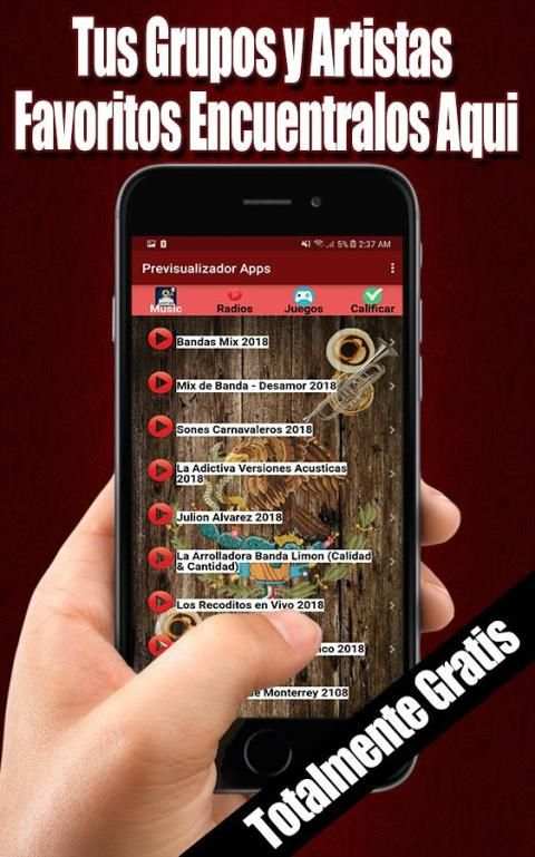 Musica Banda y Corridos Gratis screenshot 5