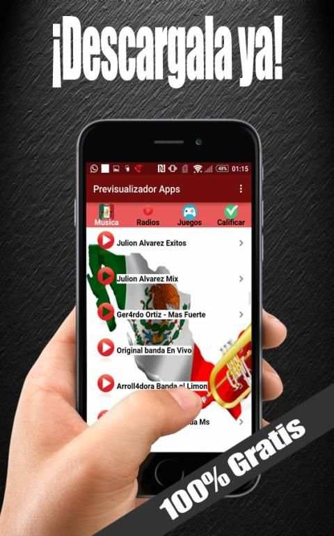 Musica Banda y Corridos Gratis screenshot 2