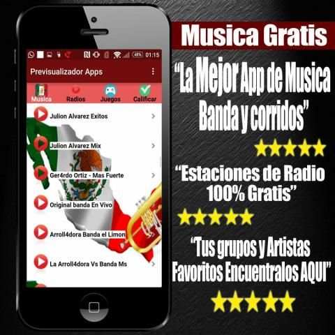 Musica Banda y Corridos Gratis screenshot 1