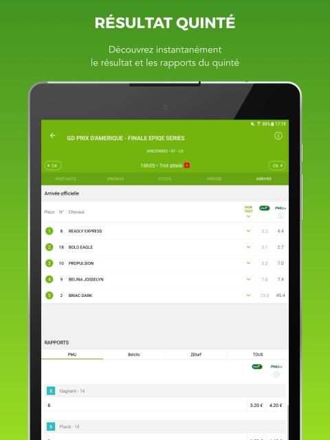 Turf résultats des courses screenshot 2