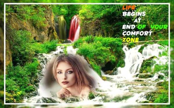 Rainbow Waterfall app & Nature Collage Maker स्क्रीनशॉट 4