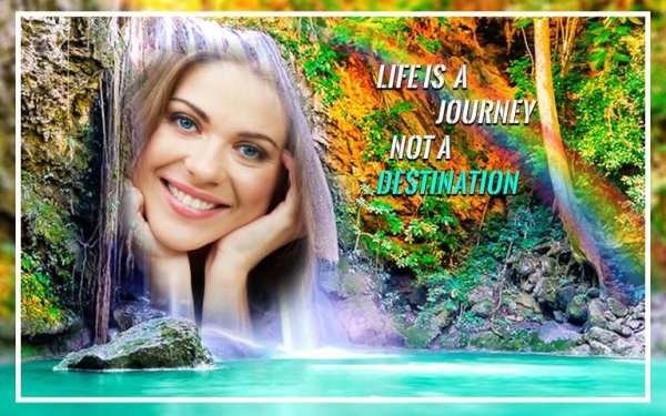 Rainbow Waterfall app & Nature Collage Maker स्क्रीनशॉट 2