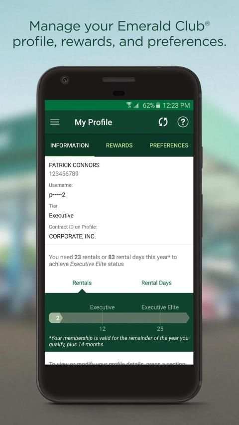 National Car Rental screenshot 1