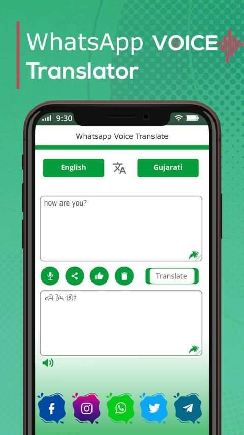 Language Translator for WhatApp स्क्रीनशॉट 4