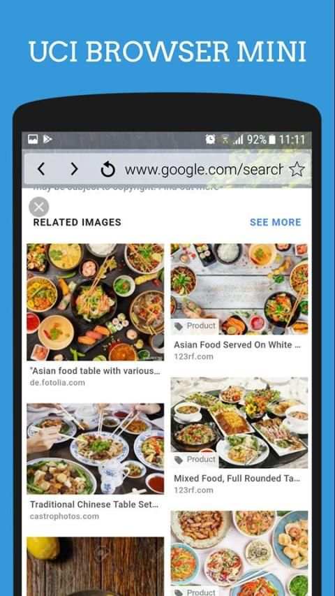Uci Browser Mini: Light & Fast - Internet Browser स्क्रीनशॉट 4
