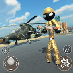 US Army Stickman Counter Rope Hero 3D आइकन