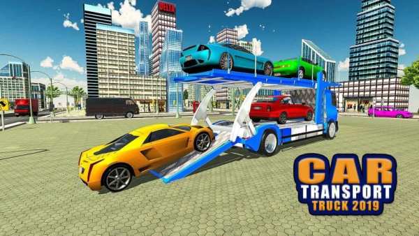 Euro Truck Car Transporter Driver Game screenshot 6