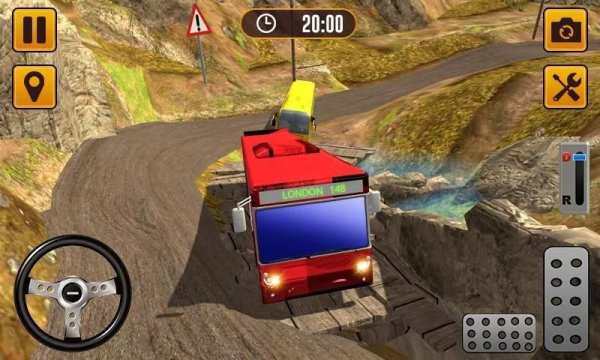 Off-Road Bus Driving Uphill Climbing 3D screenshot 2