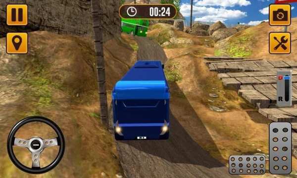 Off-Road Bus Driving Uphill Climbing 3D screenshot 3